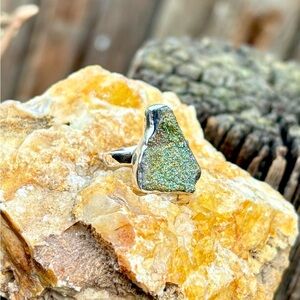Pyrite Druzy Ring Ring